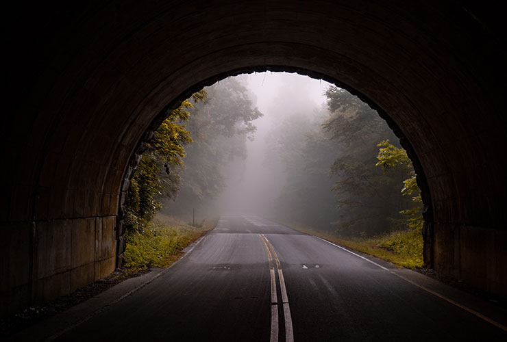 Tunnel on the Blue Ridge Parkway